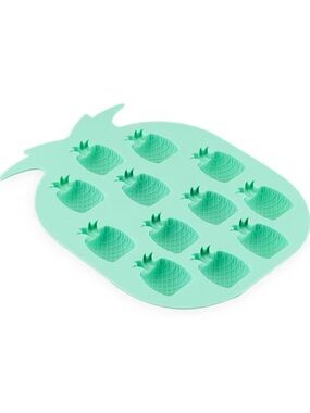 3 Blush Pineapple Silicone Mold in Mint (Ice Cube Tray)